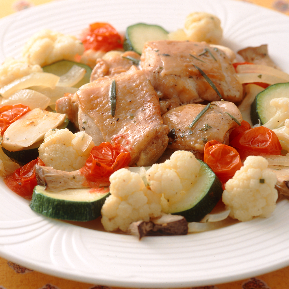 とりと野菜のハーブ蒸し